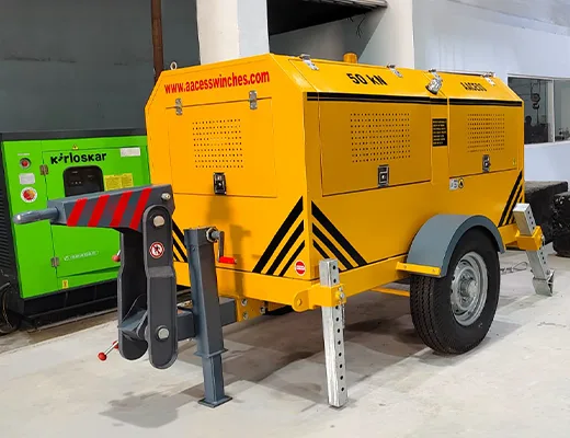 5 ton winch machine front view